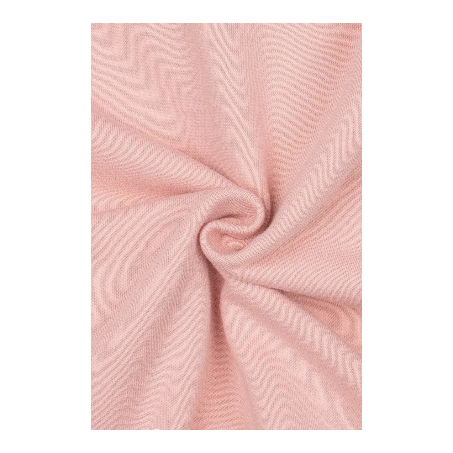 Detailed shot of the heavyweight 360g/m² loopback cotton fabric showing its premium soft knit structure.