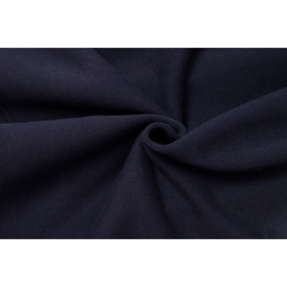 Close-up of the 360g/m² combed cotton fabric, showing the soft and dense knit structure.