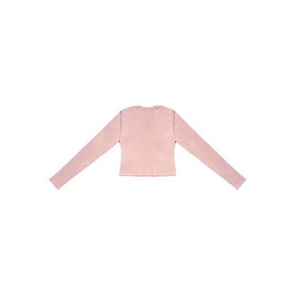 Back view of Ogender slim fit cropped tee, showing the clean silhouette and premium 290g fabric structure.