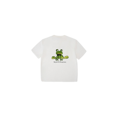 Unisex Kids Frog Graphic T-Shirt | Oversized Cotton Tee