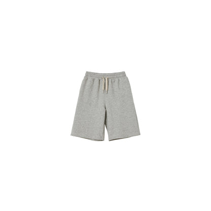Front view of Ogender 230 GSM breathable French terry shorts in Light Grey.
