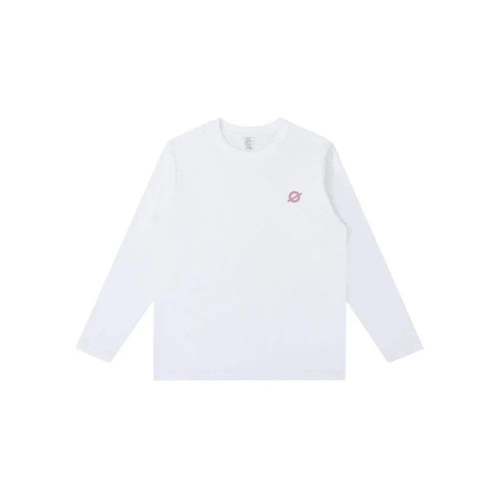 White 230GSM Heavyweight Long Sleeve Tee | Relaxed Dropped Shoulder Non-See-Through Cotton Top