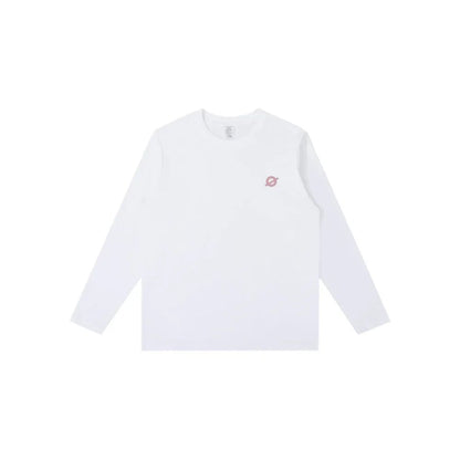 White 230GSM Heavyweight Long Sleeve Tee | Relaxed Dropped Shoulder Non-See-Through Cotton Top