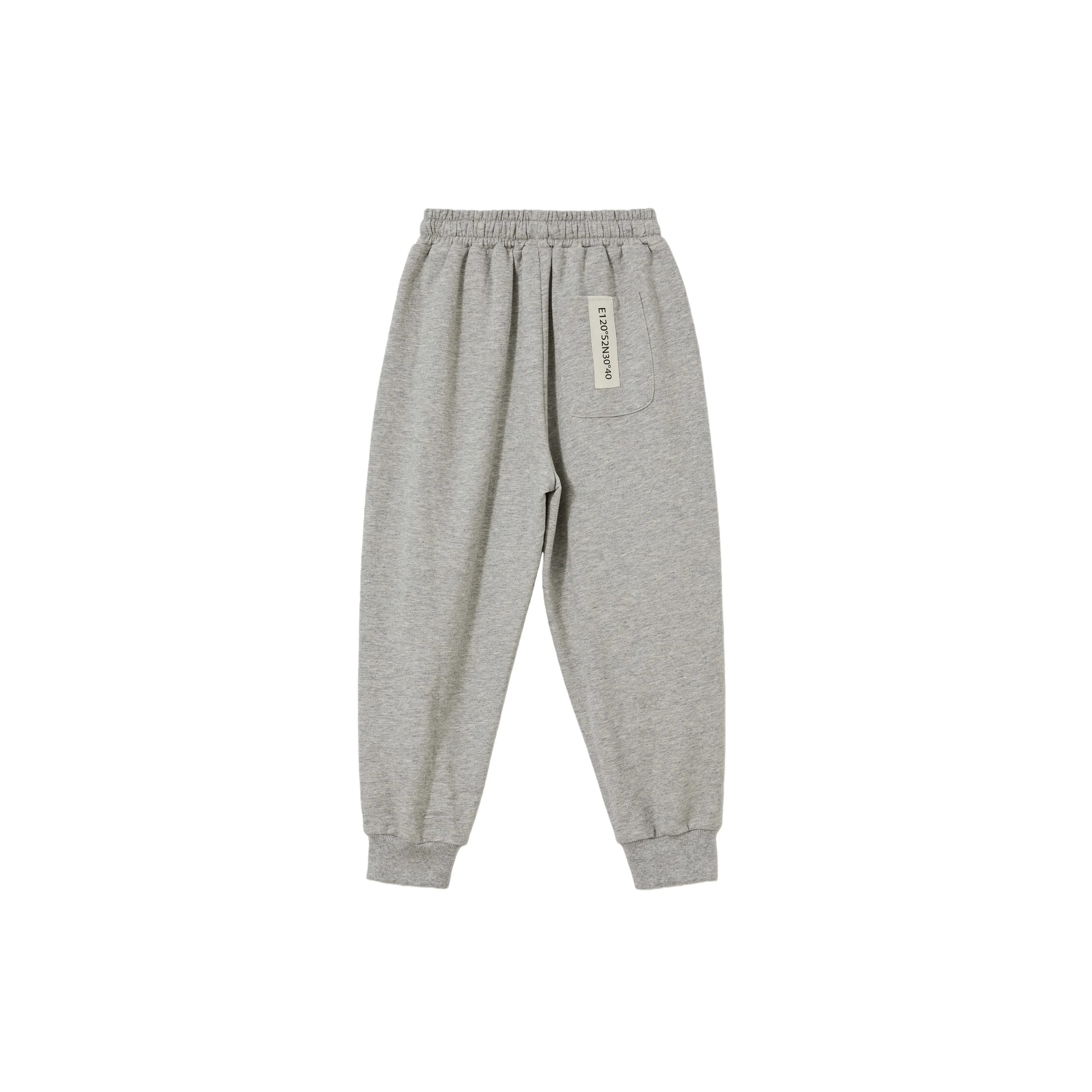 Back view of Light Grey joggers, perfect for everyday active wear.