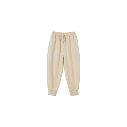 Front view of Ogender kids gender-neutral sweatpants in Khaki.