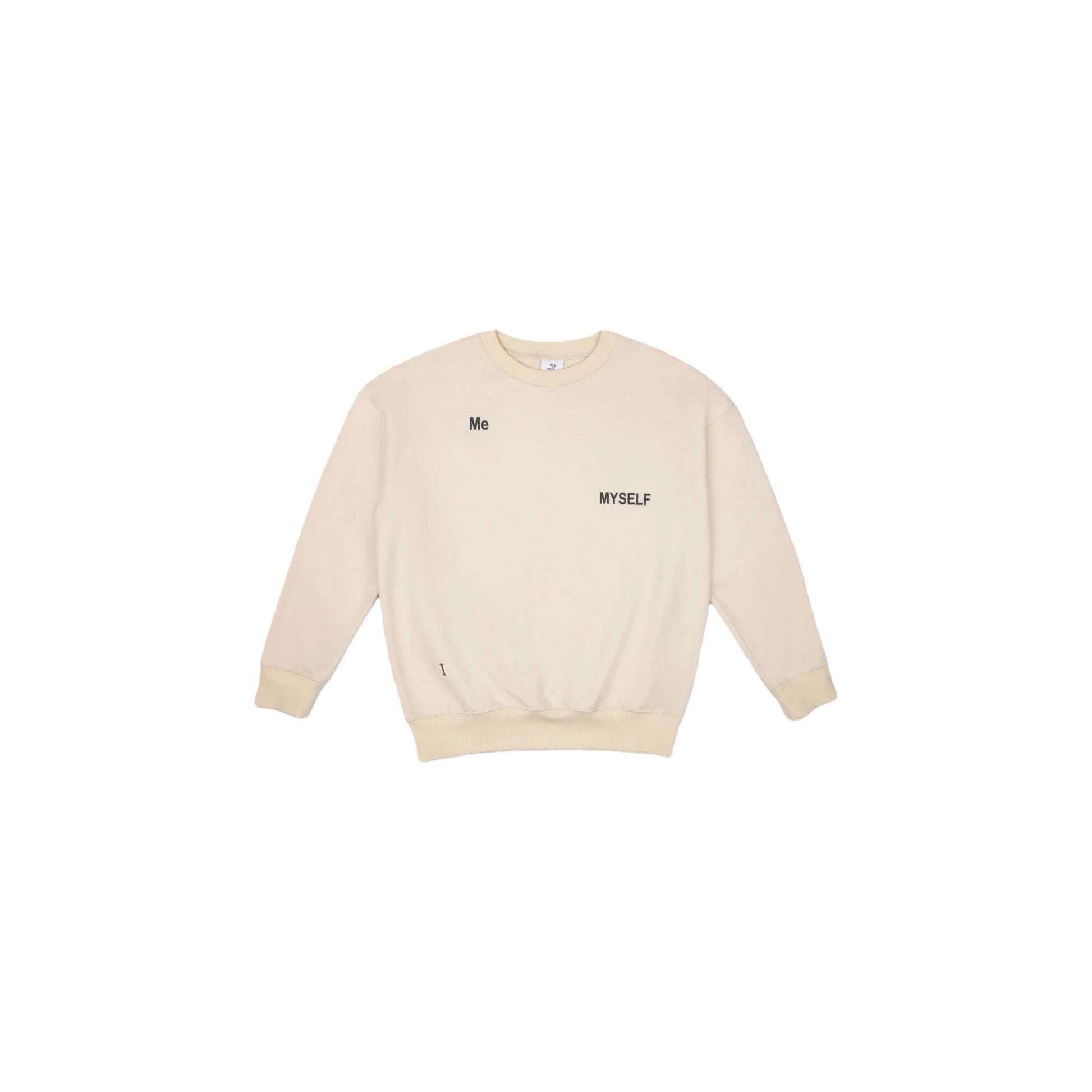 Front view of Ogender 240g/m² classic DNA crewneck sweatshirt in Khaki.