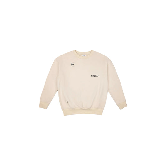 Front view of Ogender 240g/m² classic DNA crewneck sweatshirt in Khaki.