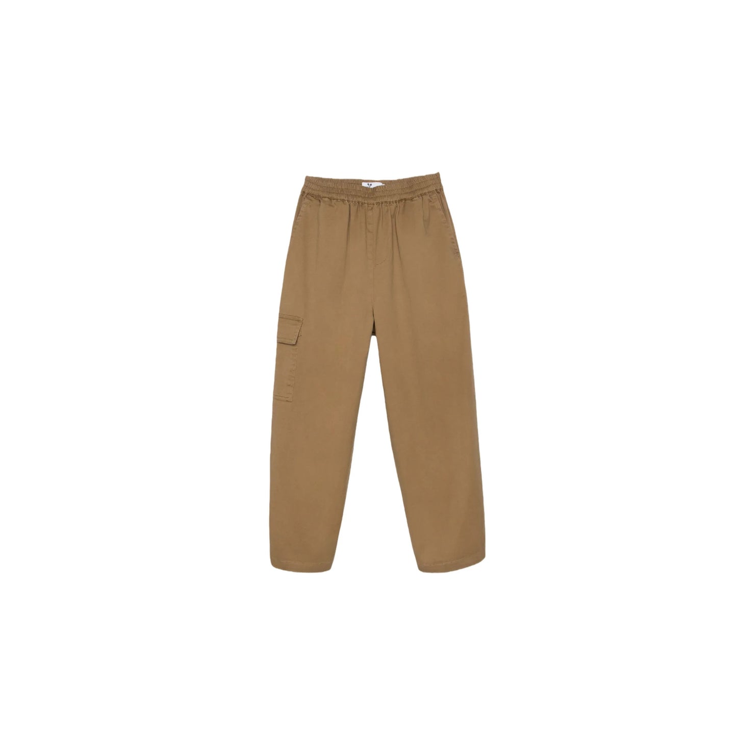 Front view of Ogender kids vintage utility pants in Earth Brown.