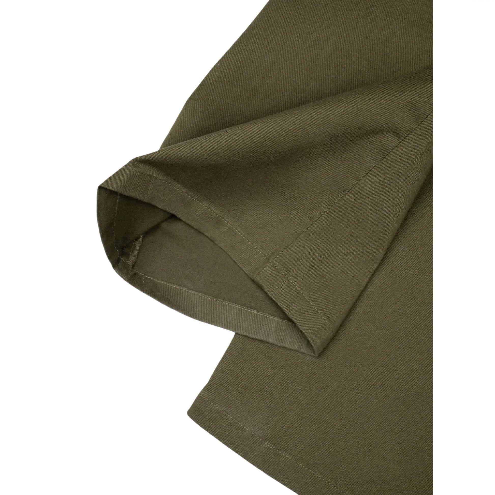 Close-up of the clean straight-leg hem and durable stitching on Ogender cargo pants.