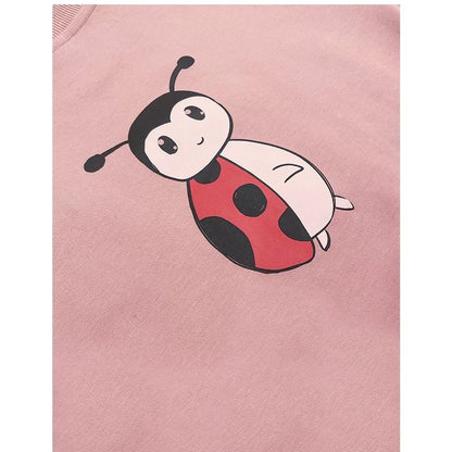 A high-definition close-up of the adorable ladybird character artwork.