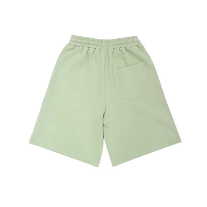 Back view of the heavyweight shorts featuring a functional back pocket.